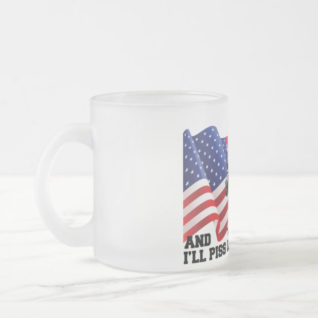 Amerikansk patriot frostad glasmugg (Vänster)