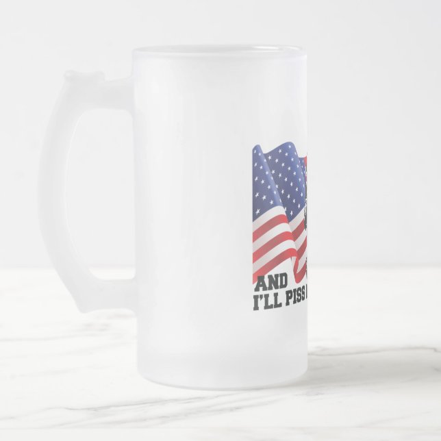 Amerikansk patriot  frostat ölglas (Vänster)