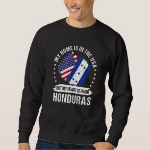 Amerikansk patriot Honduras flagga Amerikansk hond Lång Ärmad Tröja