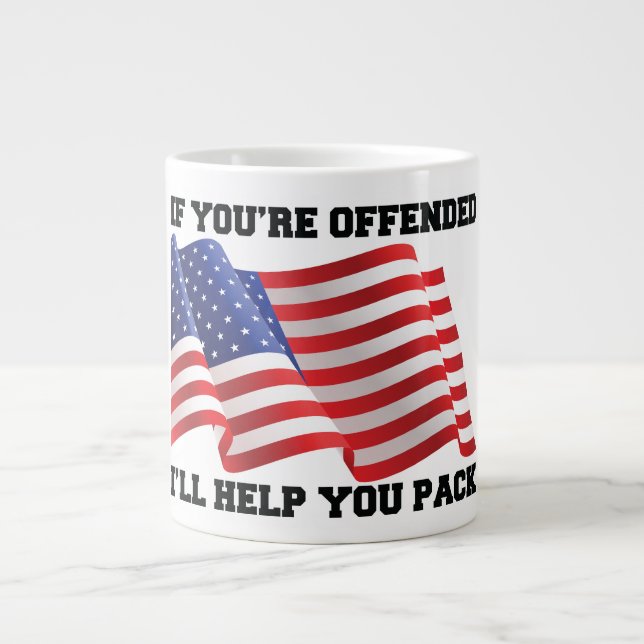 Amerikansk patriot jumbo mugg (Framsidan)