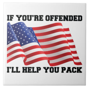 Amerikansk patriot kakelplatta