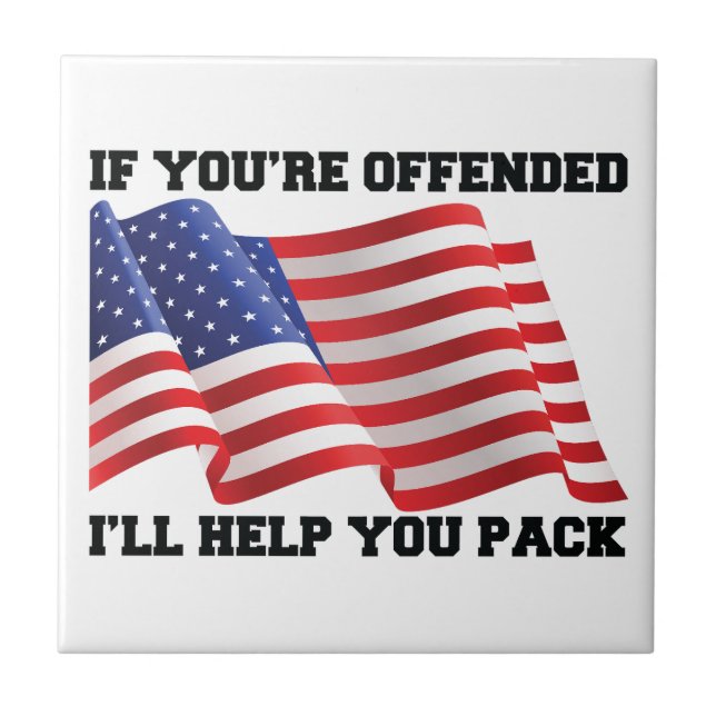 Amerikansk patriot kakelplatta (Framsidan)
