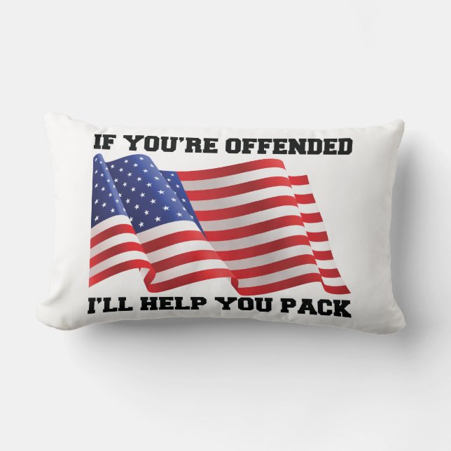 Amerikansk patriot lumbarkudde (Framsida)