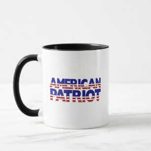 Amerikansk patriot mugg