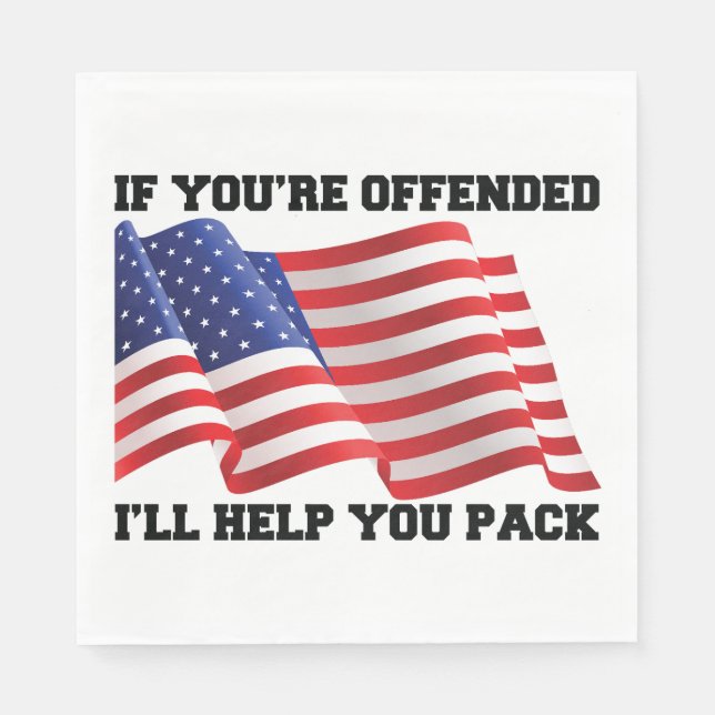 Amerikansk patriot pappersservett (Framsidan)