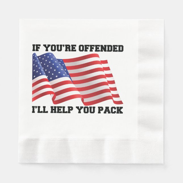 Amerikansk patriot pappersservett (Framsidan)