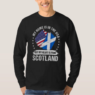 Amerikansk patriot Skottland Flagga Amerikansk sko T Shirt