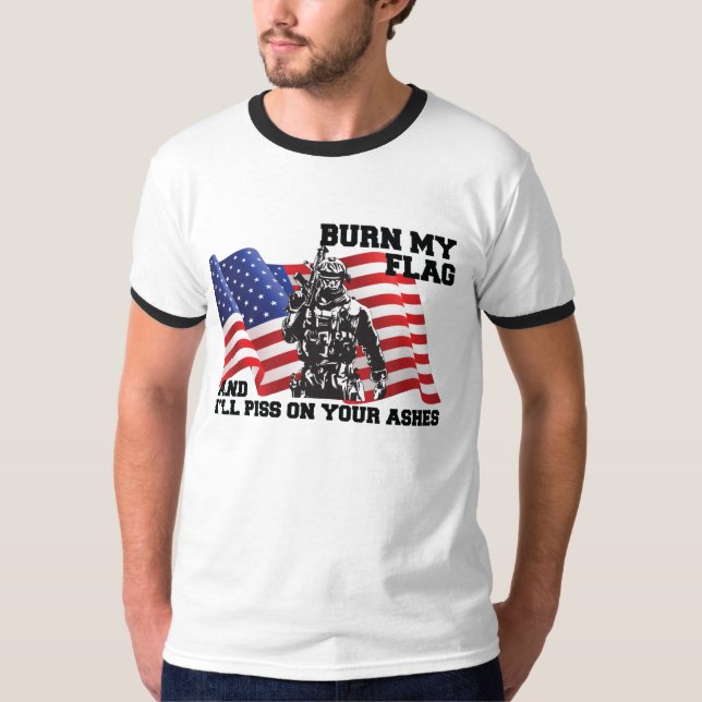Amerikansk patriot  t shirt (Framsida)