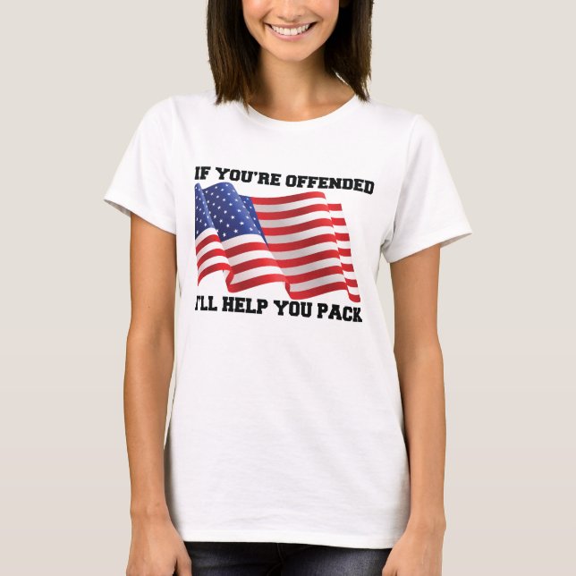 Amerikansk patriot t shirt (Framsida)