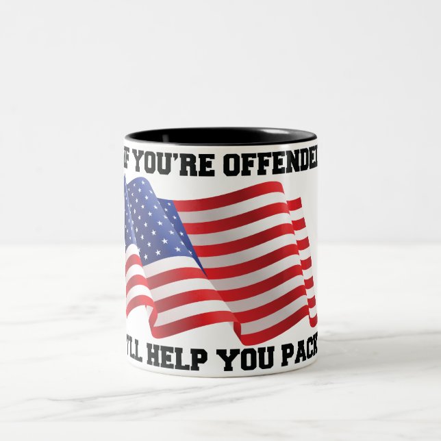 Amerikansk patriot  Två-Tonad mugg (Center)
