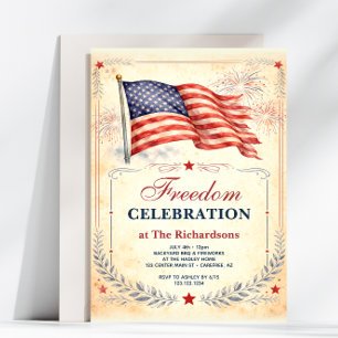 Amerikansk patriotisk 250-årsfirande av frihet inbjudningar
