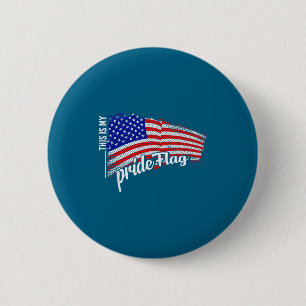 Amerikansk patriotisk amerikansk flagg frihet graf knapp
