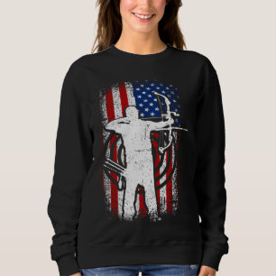 Amerikansk patriotisk amerikansk flagga 4 juli Båg T Shirt
