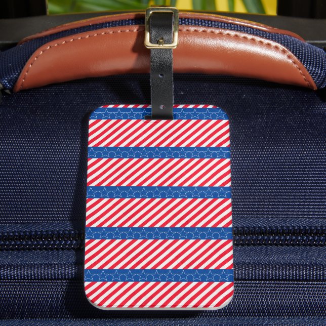 Amerikansk patriotisk  bagagebricka (Framsida Insitu 2)