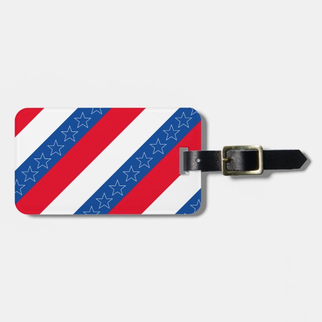 Amerikansk patriotisk bagagebricka (Horisontell Framsida)