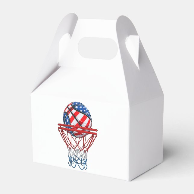 Amerikansk patriotisk basket 4:e juli amerikanska  presentaskar (Framsidan Sidan)