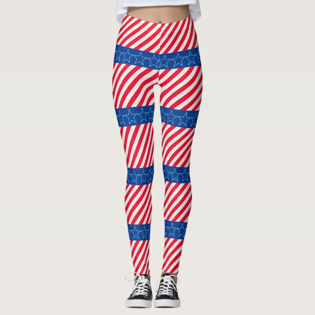 Amerikansk patriotisk leggings (Framsida)