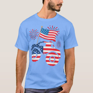Amerikansk patriotisk monster Lastbil 4:e juli K T Shirt