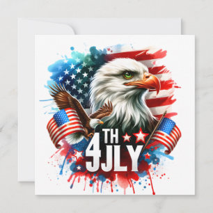 Amerikansk Patriotisk Örn Sublimering-61905 Inbjudningar