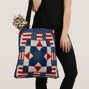 Amerikansk patriotisk stjärnsprängd täcke tygkasse