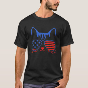 Amerikansk patriotisk symbol 4 juli amerikansk Fla T Shirt