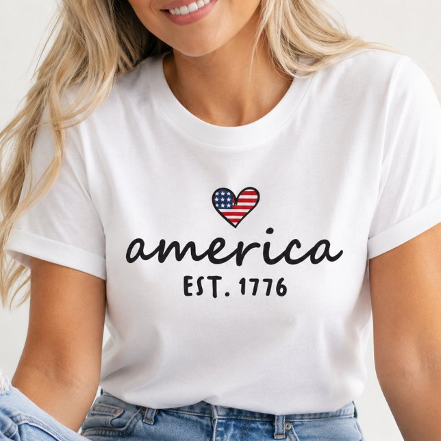 Amerikansk patriotisk t-shirt 1776 (Skapare uppladdad)