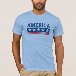 Amerikansk patriotisk typografi t shirt