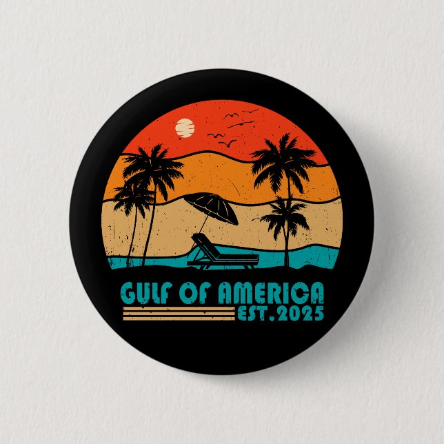 Amerikansk patriotisk vintage i bukt knapp (Framsida)