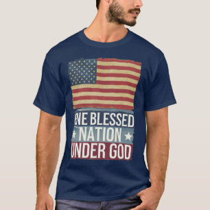 Amerikansk patriotism - en välsignad nationalstat t shirt