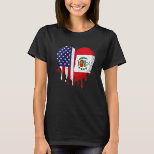 Amerikansk peruansk ispanic Heritage Month Peru Fl T Shirt