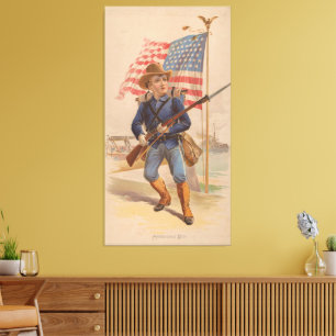Amerikansk pojke canvastryck