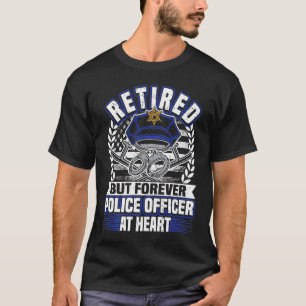 Amerikansk polisman Pension US Flagga Retiree T Shirt