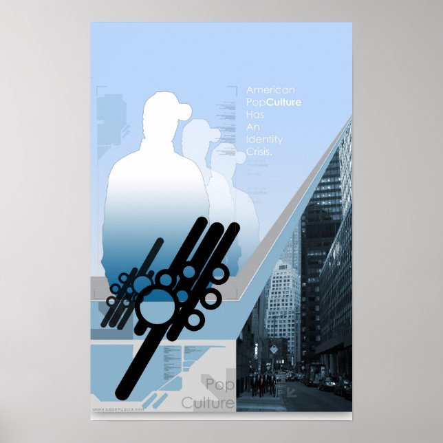 Amerikansk pop Culture Identity Crisis Poster (Framsidan)