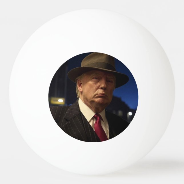 Amerikansk president Donald Trump fadder Pingisboll (Framsidan)