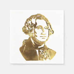 Amerikansk president George Washington Golden Chic Pappersservett