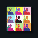 Amerikansk president Obama Funky Modern Pop Art 8x Canvastryck<br><div class="desc">Pop Art version av Obamas första mandatperiod som president porträtt (2009). I en opinionsundersökning i februari 2009 som genomfördes i Westerna Europa och Förenta staterna av Harris Interactive för Frankrike 24 och Internationell Herald Tribune,  bedömdes Obama som den mest respekterade världsledaren och den mäktigaste.</div>
