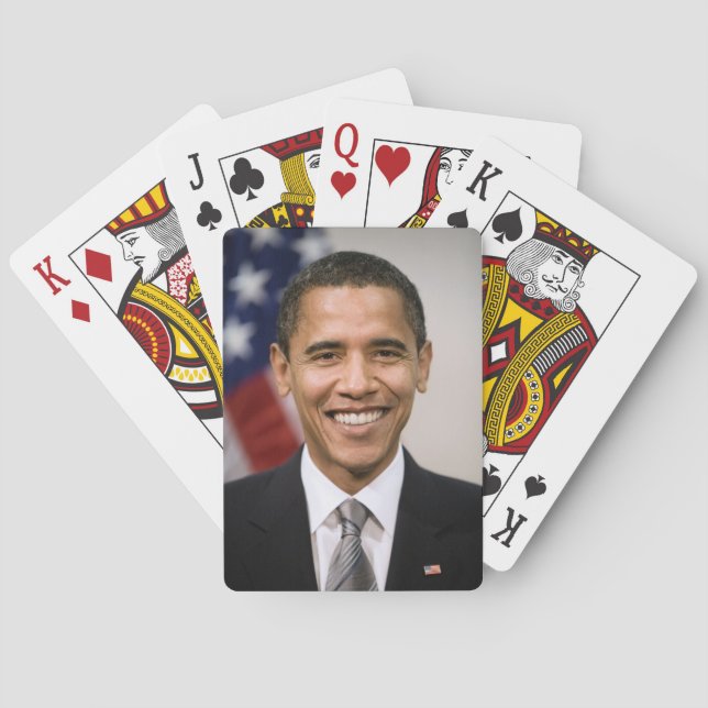 Amerikansk presidentvalda Barack Obama Casinokort (Baksidan)