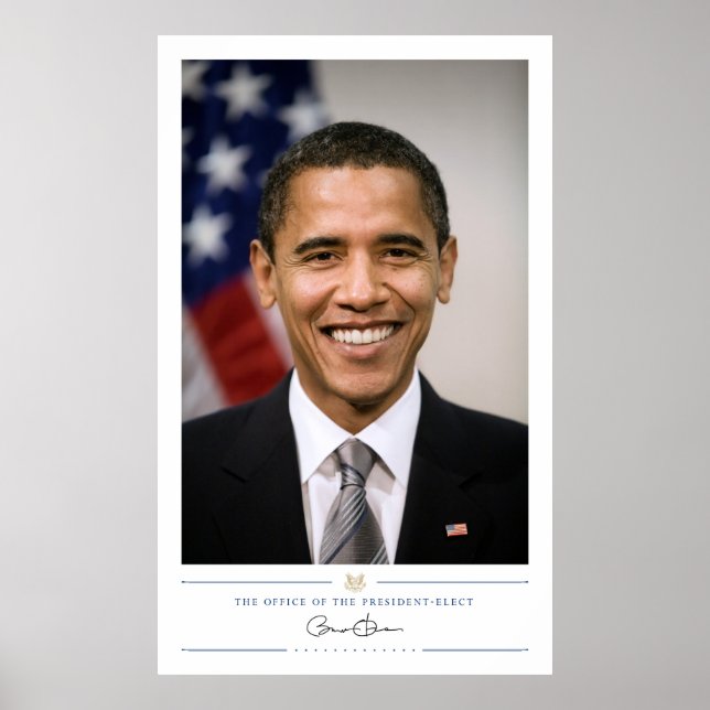 Amerikansk presidentvalda Barack Obama Poster (Framsidan)