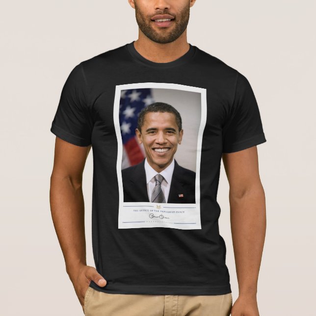 Amerikansk presidentvalda Barack Obama T Shirt (Framsida)