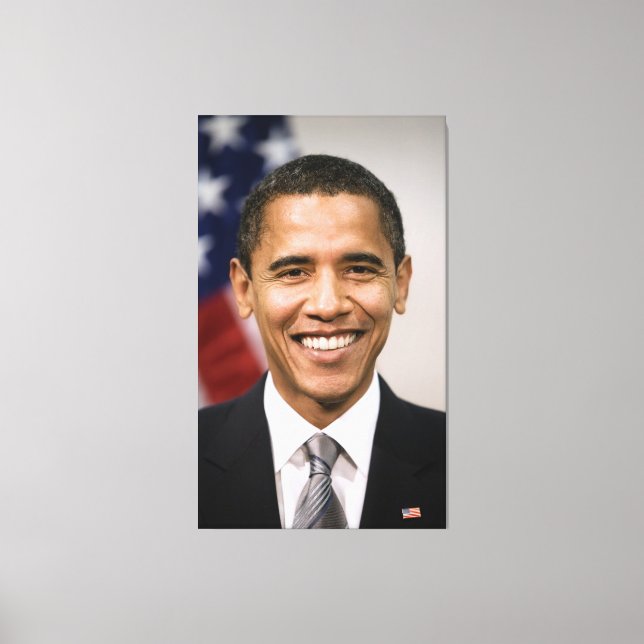 Amerikansk presidentvalde Barack Obama Canvastryck (Framsida)