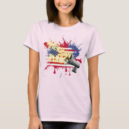 Amerikansk Punk Flagga T Shirt