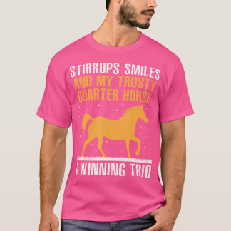Amerikansk Quarter Horse Ägare Häst Ridning Hästar T Shirt