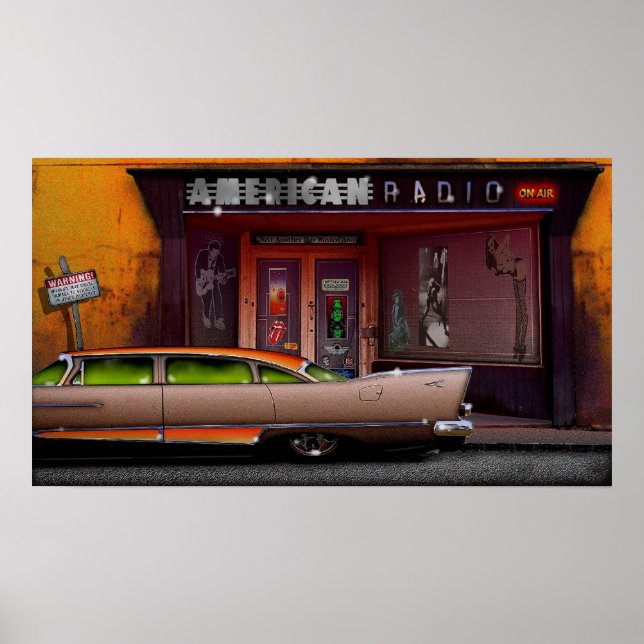 amerikansk radio poster (Framsidan)