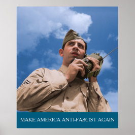 Amerikansk radioperatör under andra världskriget M Poster