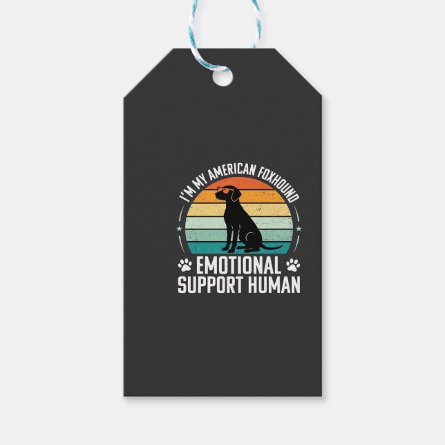 Amerikansk rävhund emotionellt stöd människa hund presentetikett (Framsidan)