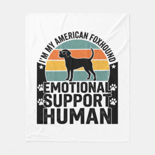 Amerikansk Rävhund Emotionellt Stöd Människa Tröja Fleecefilt
