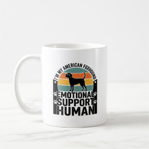 Amerikansk Rävhund Emotionellt Stöd Människa Tröja Kaffemugg