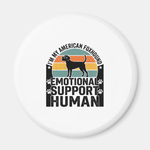 Amerikansk Rävhund Emotionellt Stöd Människa Tröja Magnet