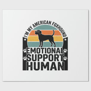 Amerikansk Rävhund Emotionellt Stöd Människa Tröja Presentpapper