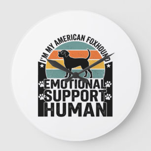 Amerikansk Rävhund Emotionellt Stöd Människa Tröja Stor Klocka